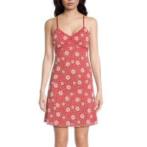 No Boundaries Juniors Mesh Dress with Lace Detail